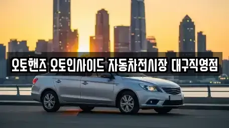 경상북도 경산시 대정동 중고차 전문 오토핸즈 오토인사이드 자동차전시장 대구직영점