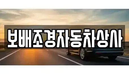 경상북도 경산시 신천동 중고차 전문 보배조경자동차상사