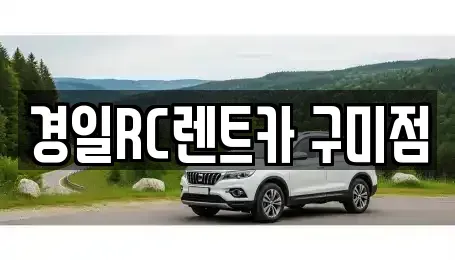 경상북도 구미시 지산동 렌트카 전문 경일RC렌트카 구미점