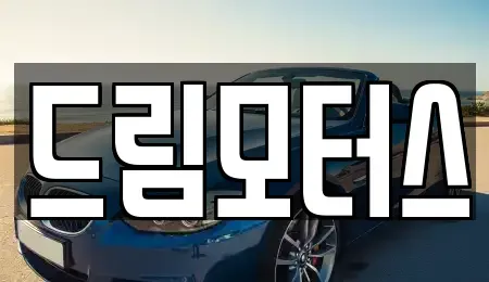 경상북도 문경시 공평동 중고차 전문 드림모터스