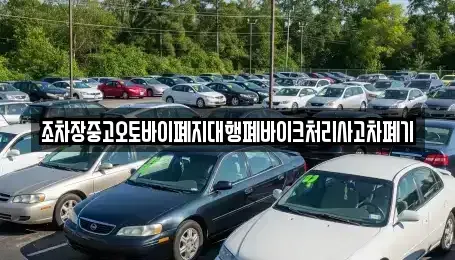 경상북도 성주군 가천면 중고차 전문 조차장중고오토바이폐지대행폐바이크처리사고차폐기