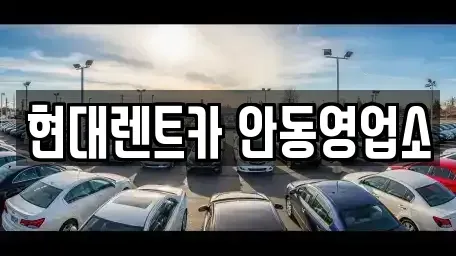 경상북도 안동시 북문동 렌트카 전문 현대렌트카 안동영업소