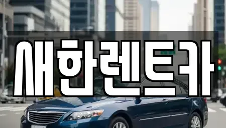경상북도 영천시 완산동 렌트카 전문 새한렌트카