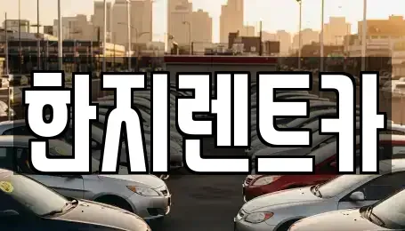 경상북도 포항시 남구 장흥동 렌트카 전문 한지렌트카