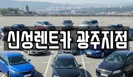 광주 광산구 산월동 렌트카 전문 신성렌트카 광주지점