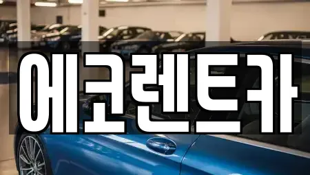 광주 광산구 산월동 렌트카 전문 에코렌트카