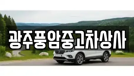 광주 북구 용전동 중고차매매 전문 광주풍암중고차상사