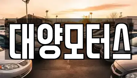 광주 서구 쌍촌동 중고차 전문 대양모터스