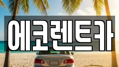 광주광역시 광산구 지죽동 렌트카 전문 에코렌트카