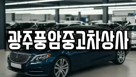 광주광역시 광산구 지죽동 중고차 전문 광주풍암중고차상사