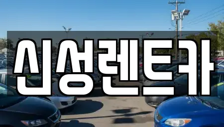 광주광역시 동구 황금동 렌트카 전문 신성렌트카