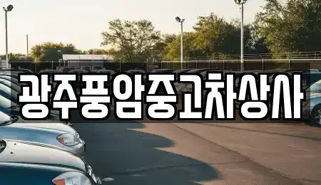 광주광역시 북구 동림동 중고차 전문 광주풍암중고차상사