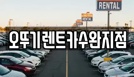 광주광역시 북구 용전동 렌트카 전문 오뚜기렌트카수완지점
