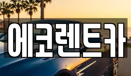 광주광역시 서구 치평동 렌트카 전문 에코렌트카