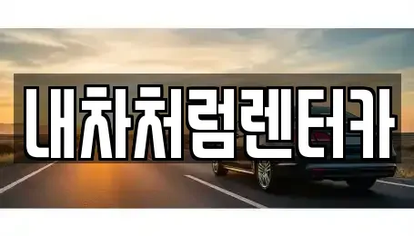 대구 동구 지묘동 렌트카 전문 내차처럼렌터카
