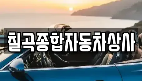 대구 북구 관음동 중고차매매 전문 칠곡종합자동차상사