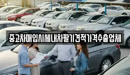 대구 중구 장관동 중고차 전문 중고차매입시세내차팔기견적가격수출업체
