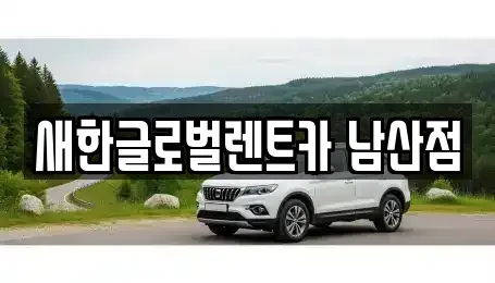 대구광역시 단기렌트카 전문 새한글로벌렌트카 남산점
