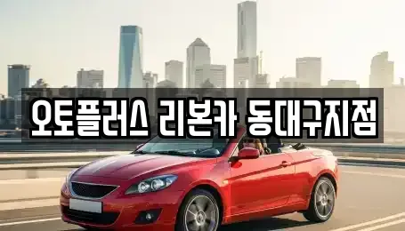 대구광역시 동구 서호동 중고차매매 전문 오토플러스 리본카 동대구지점