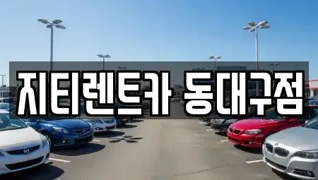 대구광역시 수성구 고모동 렌트카 전문 지티렌트카 동대구점