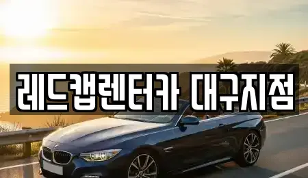 대구광역시 수성구 신매동 장기렌트카 전문 레드캡렌터카 대구지점