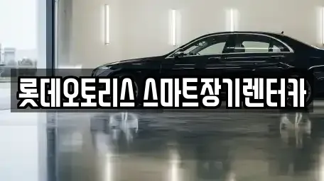 대구광역시 장기렌트카 전문 롯데오토리스 스마트장기렌터카