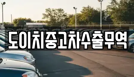 대전 동구 중동 중고차매매 전문 도이치중고차수출무역
