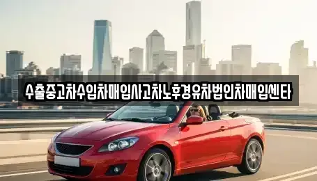 대전 서구 괴곡동 중고차매입 전문 수출중고차수입차매입사고차노후경유차법인차매입센타