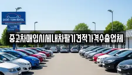 대전 유성구 봉명동 중고차매매 전문 중고차매입시세내차팔기견적가격수출업체