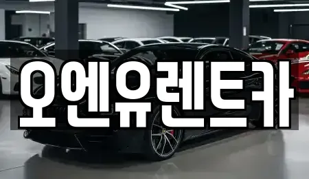 대전 유성구 상대동 렌트카 전문 오엔유렌트카