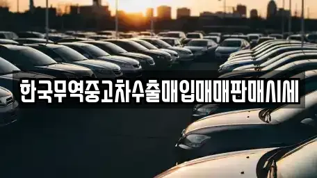 대전광역시 대덕구 갈전동 중고차 전문 한국무역중고차수출매입매매판매시세