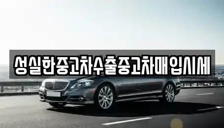 대전광역시 대덕구 대화동 중고차매매 전문 성실한중고차수출중고차매입시세