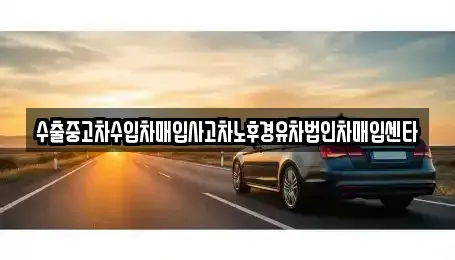 대전광역시 대덕구 미호동 중고차매입 전문 수출중고차수입차매입사고차노후경유차법인차매입센타