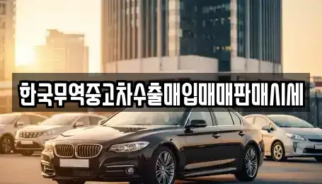 대전광역시 서구 월평동 중고차매입 전문 한국무역중고차수출매입매매판매시세