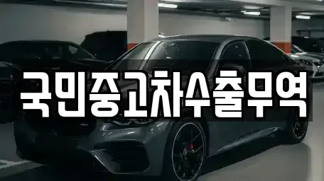 대전광역시 유성구 신성동 중고차 전문 국민중고차수출무역