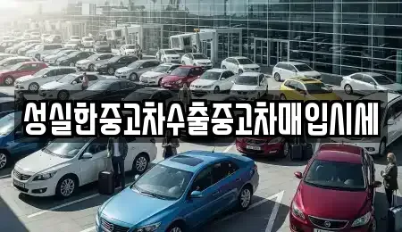 대전광역시 유성구 중고차매입 전문 성실한중고차수출중고차매입시세