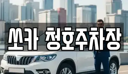 부산 사하구 하단동 렌트카 전문 쏘카 청호주차장