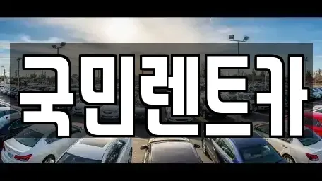 부산 서구 동대신동1가 렌트카 전문 국민렌트카