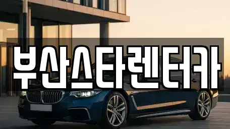 부산 수영구 망미동 렌트카 전문 부산스타렌터카