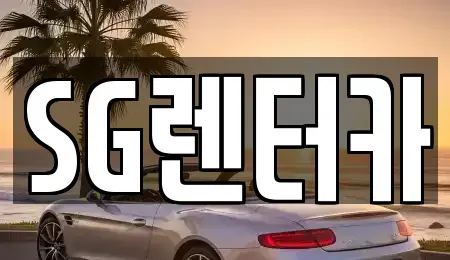 부산 중구 렌트카 전문 SG렌터카