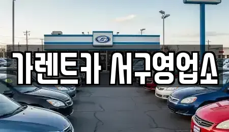 부산 중구 보수동2가 렌트카 전문 가렌트카 서구영업소