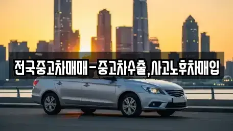 부산 중구 보수동2가 중고차 전문 전국중고차매매-중고차수출,사고노후차매입