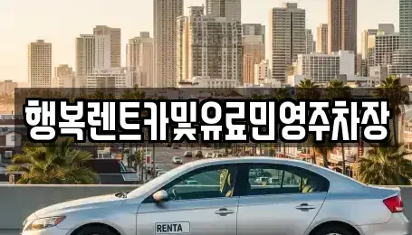 부산광역시 금정구 남산동 렌트카 전문 행복렌트카및유료민영주차장