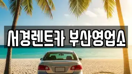 부산광역시 부산진구 렌트카 전문 서경렌트카 부산영업소