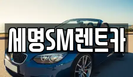 부산광역시 영도구 동삼동 렌트카 전문 세명SM렌트카