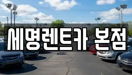 부산광역시 영도구 동삼동 렌트카 전문 세명렌트카 본점