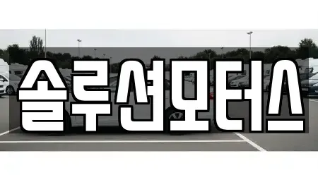 서울 강남구 렌트카 전문 솔루션모터스