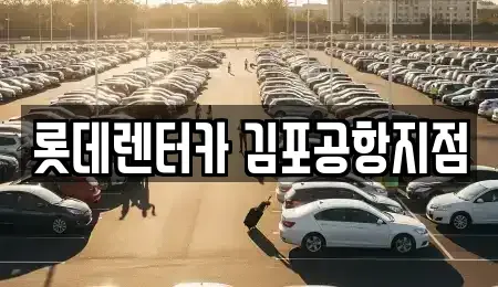 서울 강서구 오곡동 렌트카 전문 롯데렌터카 김포공항지점