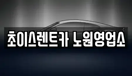 서울 동대문구 휘경동 렌트카 전문 초이스렌트카 노원영업소