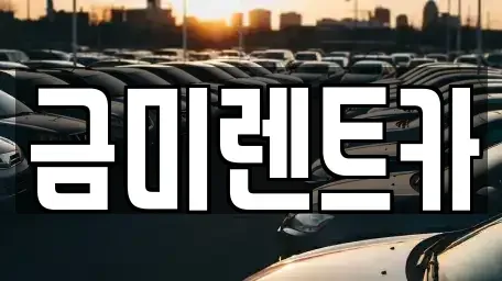 서울 동작구 흑석동 렌트카 전문 금미렌트카
